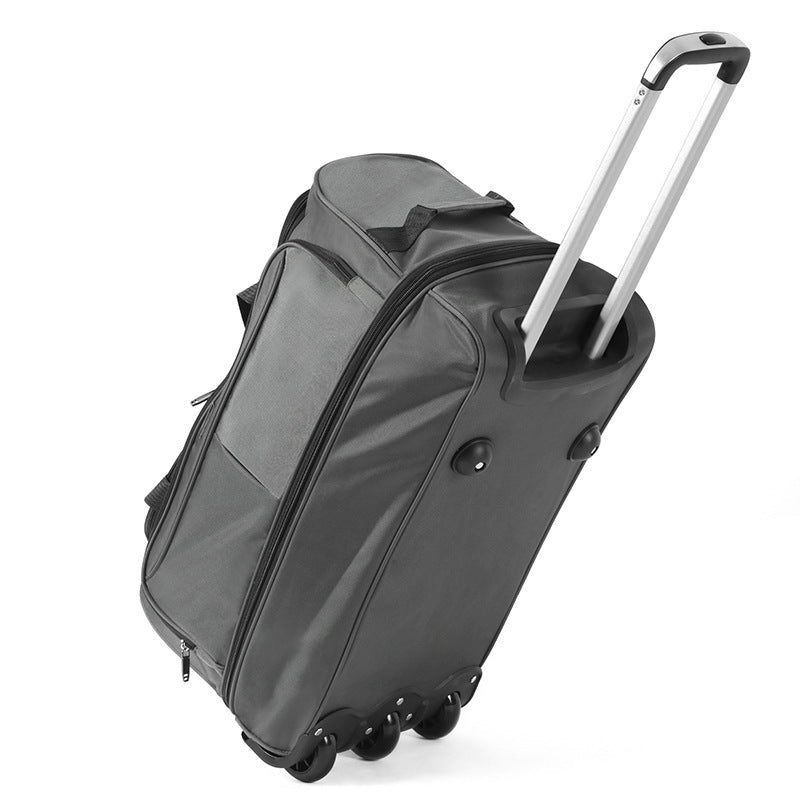 Foldable checked luggage with a wear-resistant oxford cloth shell for travel