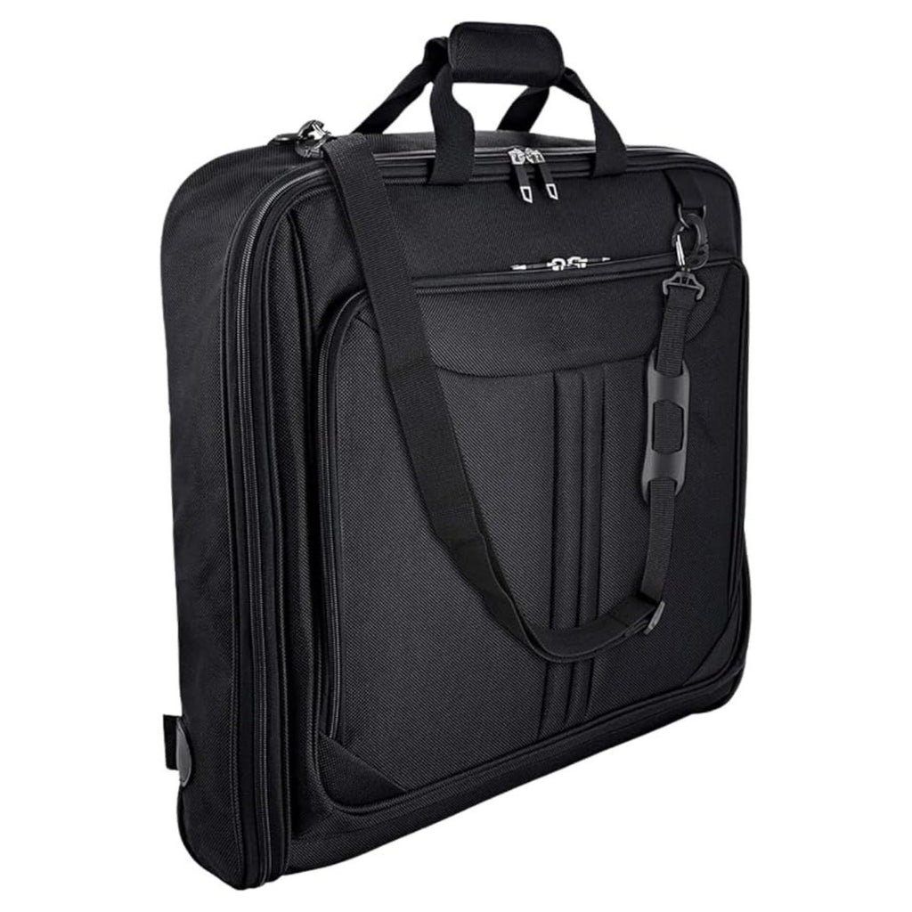Water-resistant polyester garment bag with 36-55 liter capacity for business trips