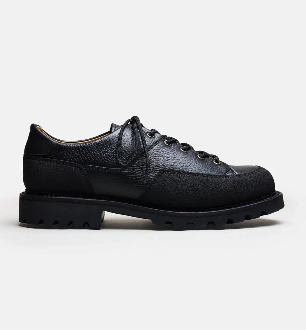 Men’s outdoor derby shoes – casual hiking shoes with chunky heel