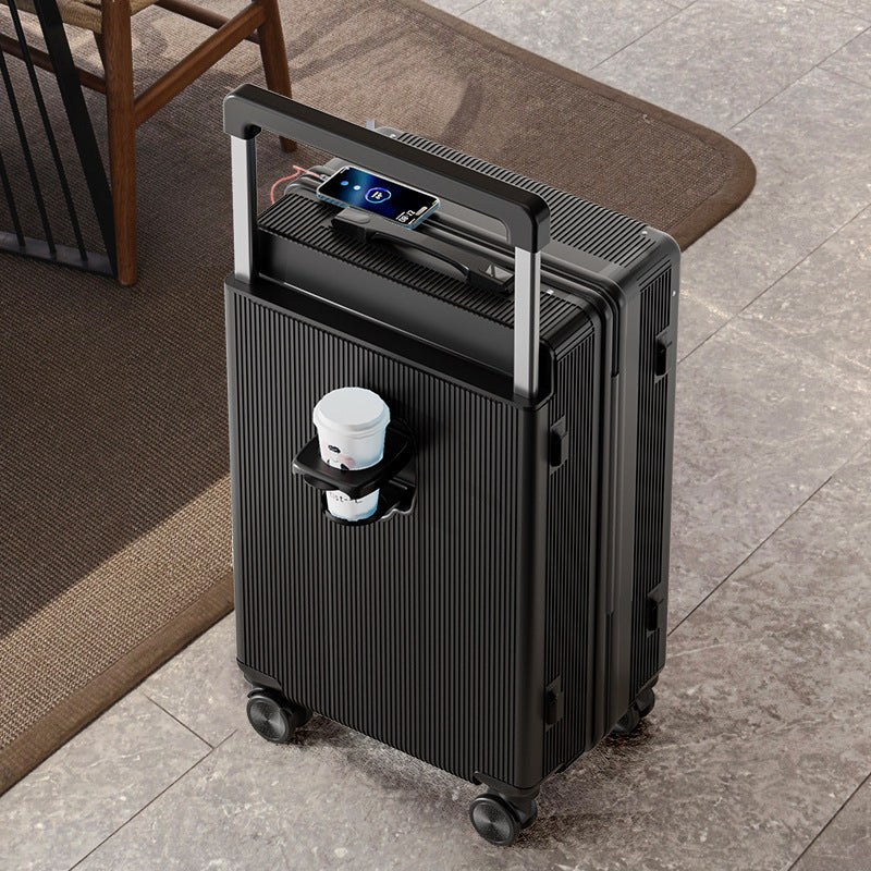 Carry-on luggage with silent spinner wheels and a combination lock – 20-inch and 24-inch sizes
