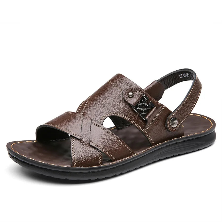 Men’s slip-on beach sandals with a non-slip rubber sole