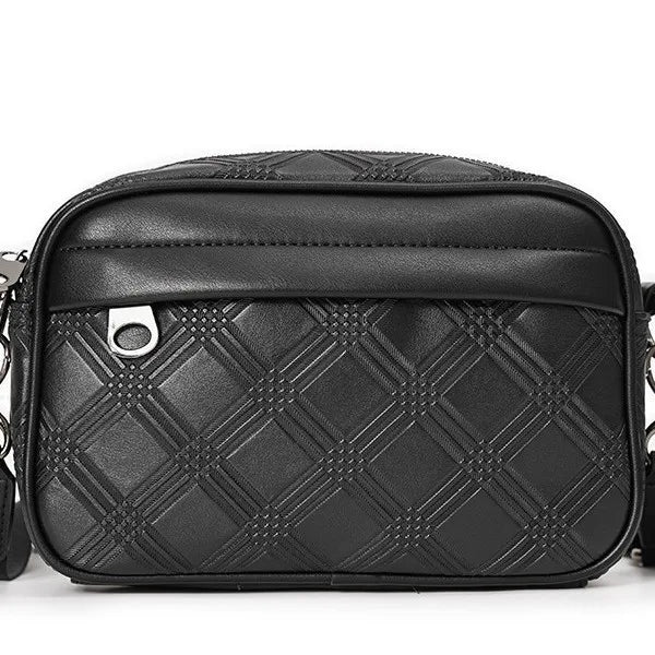 Foldable PU shoulder bag – versatile crossbody and waist bag for men