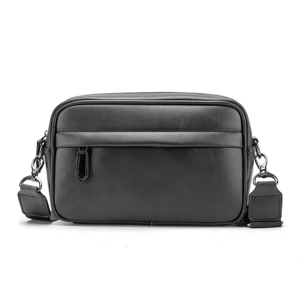 Foldable PU shoulder bag – versatile crossbody and waist bag for men