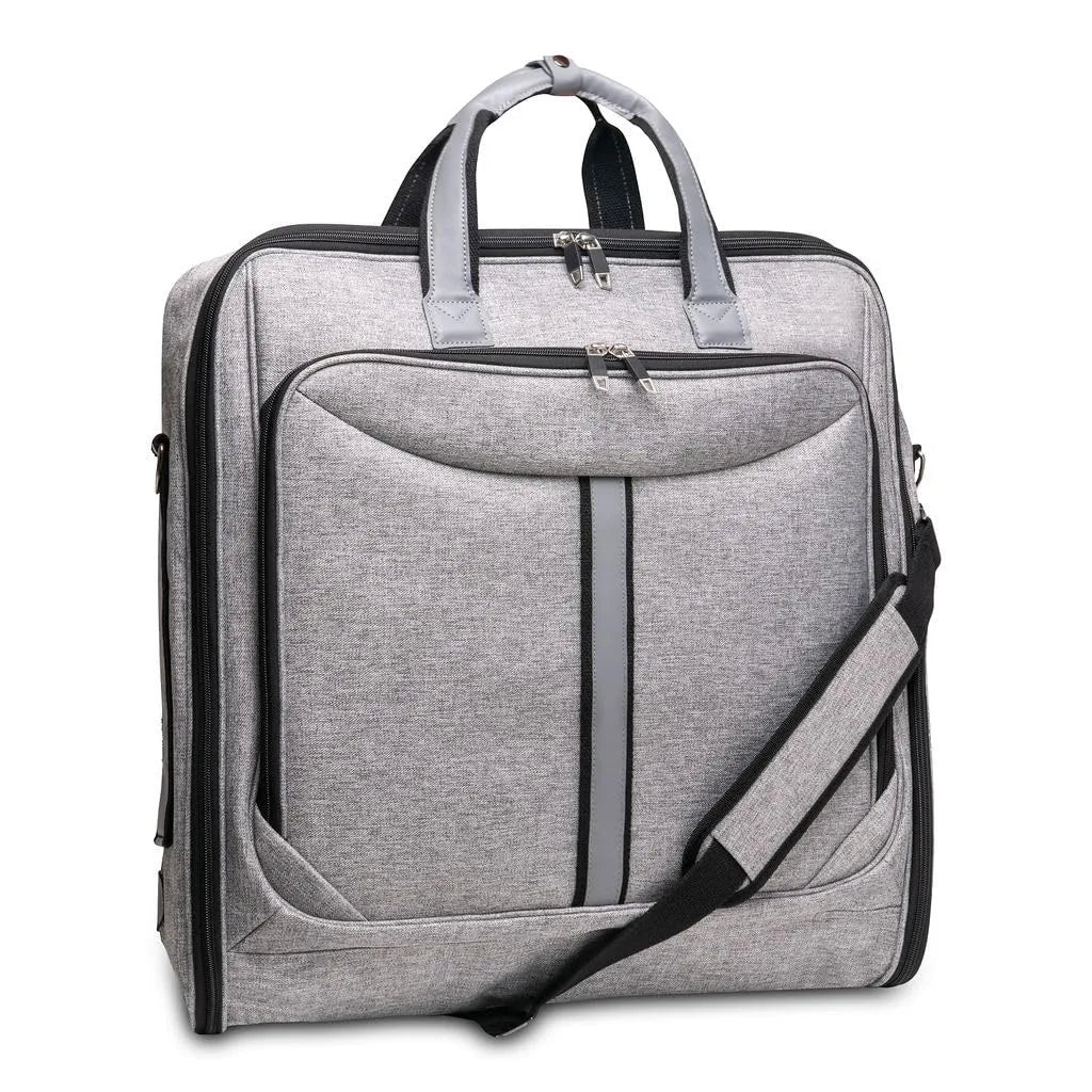 Water-resistant polyester garment bag with 36-55 liter capacity for business trips