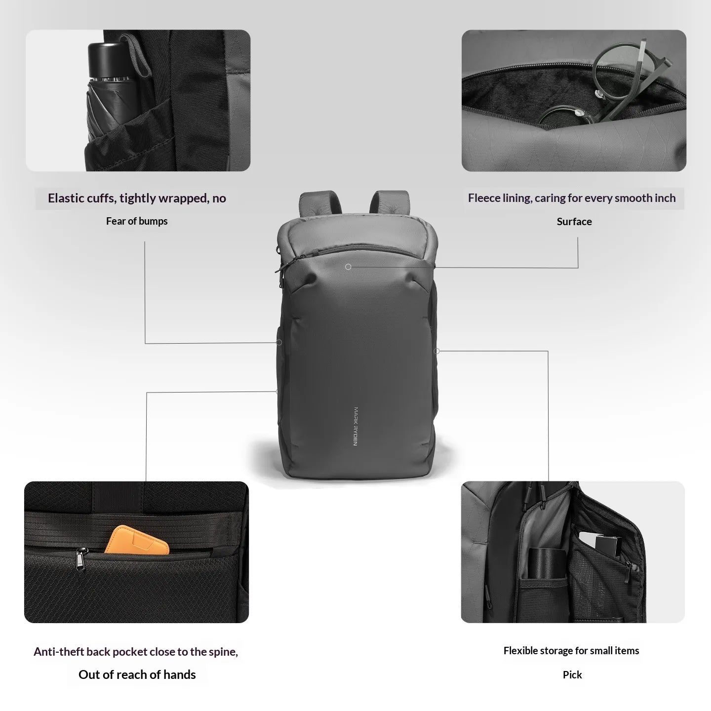 Large-capacity commuter backpack for business travel