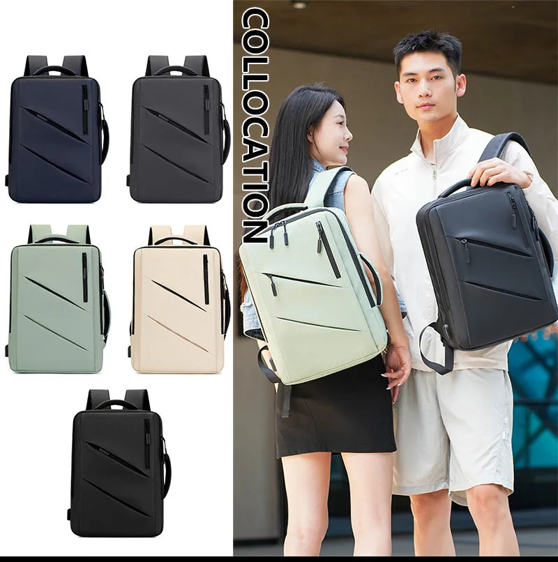 Large-capacity student backpack with laptop storage and cushioned straps