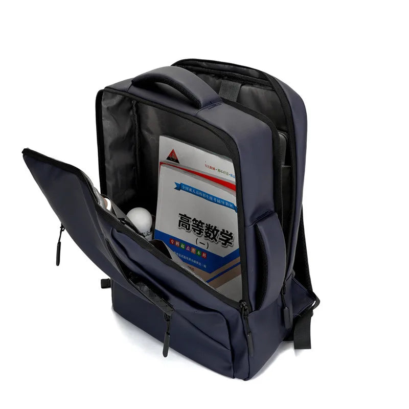 Large-capacity student backpack with laptop storage and cushioned straps