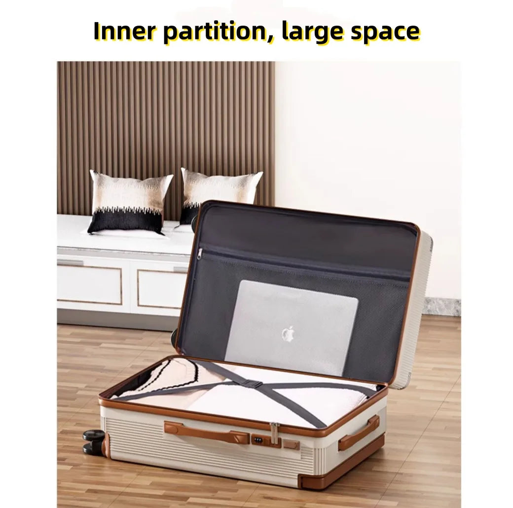 Carry-on luggage with silent spinner wheels and a combination lock – 20-inch and 24-inch sizes