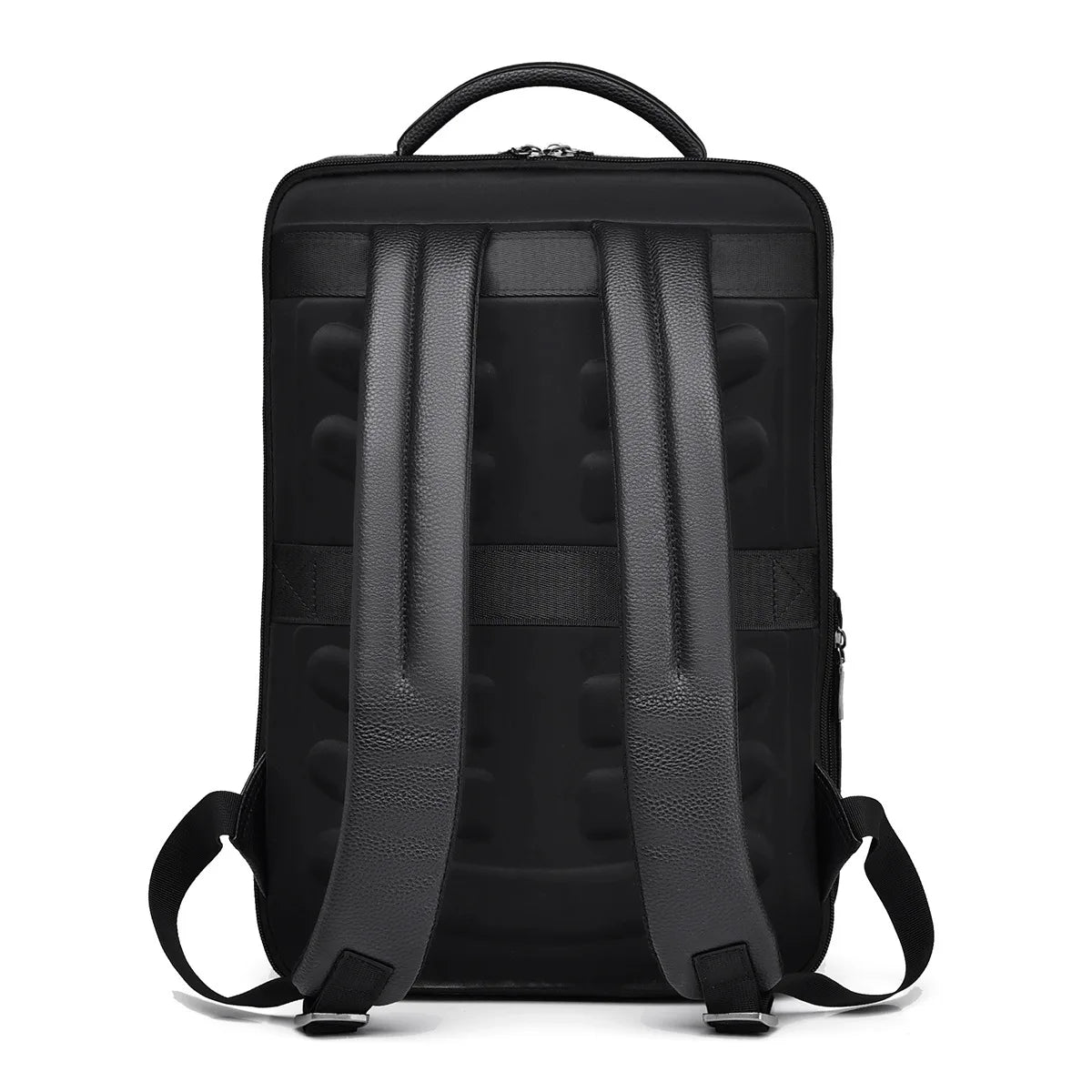 Men’s PU leather dual-shoulder travel bag for business trips – wear-resistant