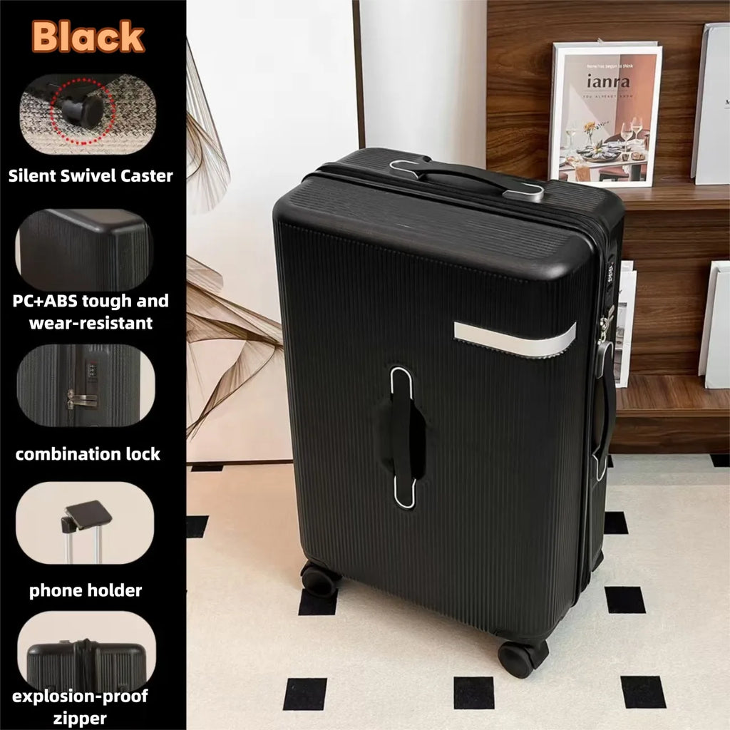 Hardside luggage with TSA lock and silent spinner wheels, 20in and 24in