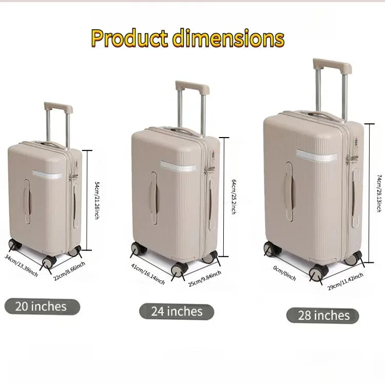 Hardside luggage with TSA lock and silent spinner wheels, 20in and 24in