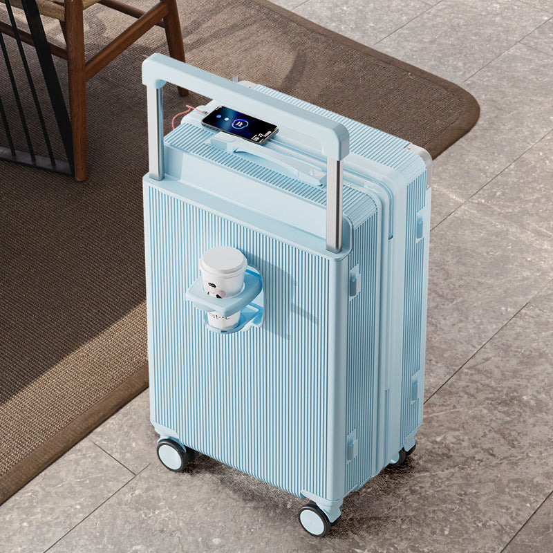 Carry-on luggage with silent spinner wheels and a combination lock – 20-inch and 24-inch sizes