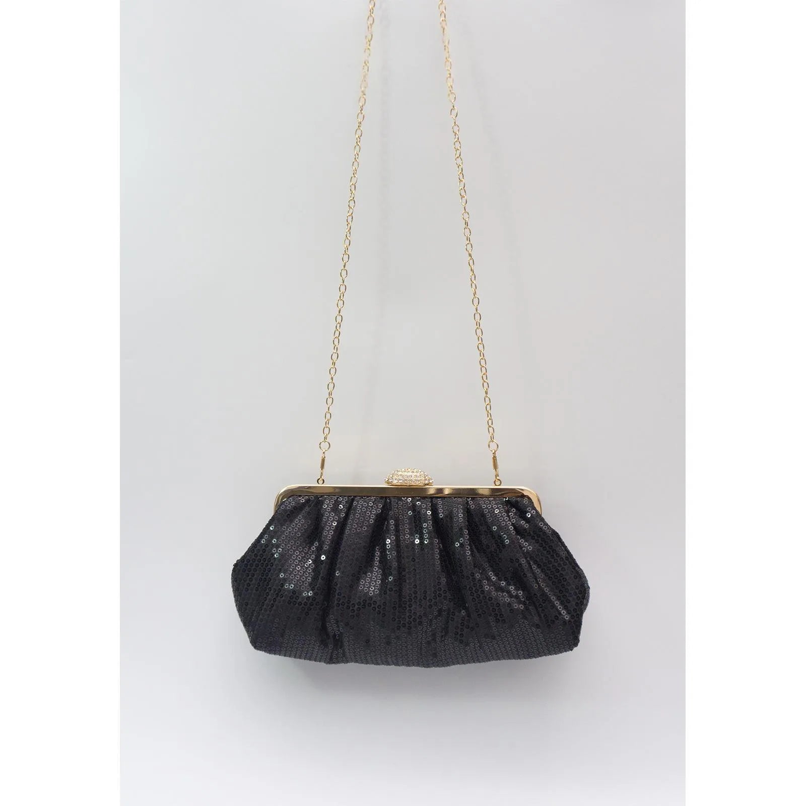 Sequin fish-scale clutch bag with ID slot – evening bag in multiple colors