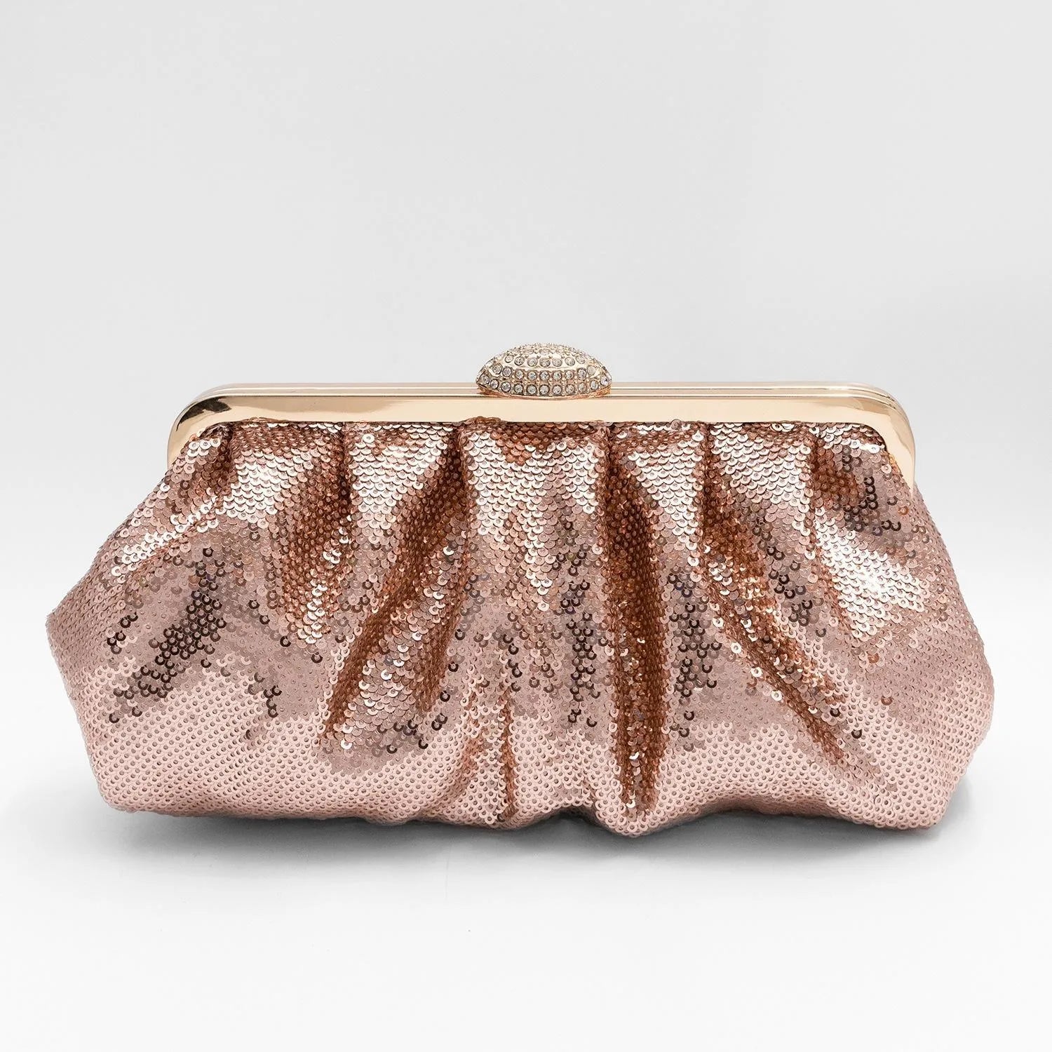 Sequin fish-scale clutch bag with ID slot – evening bag in multiple colors