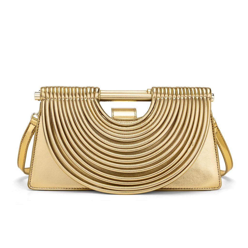 Woven top-handle tote bag with knotted handle – vegan leather in 14 colors