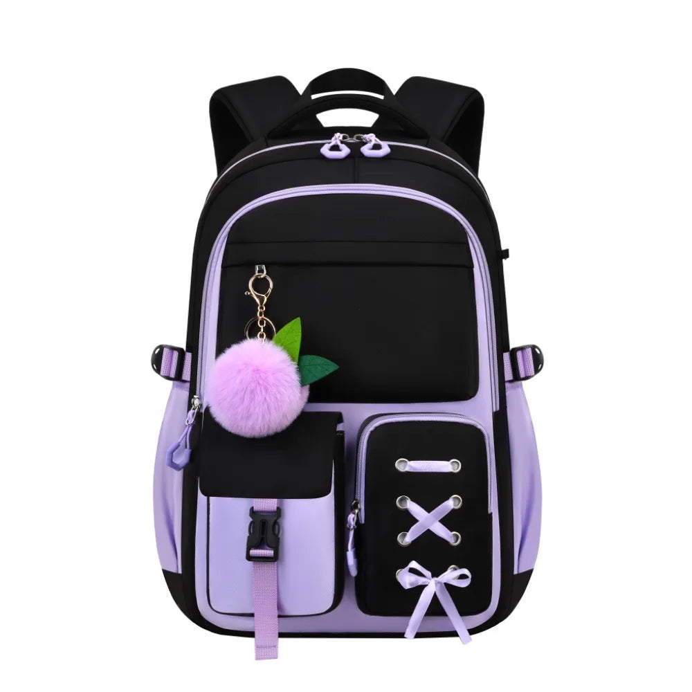 Oxford cloth backpack 3-piece set with 20-35L capacity for school