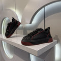 Men’s mid-top platform sneakers with thick sole – extended sizing