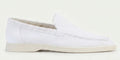 Men’s slip-on driving shoes with a frosted faux-suede finish