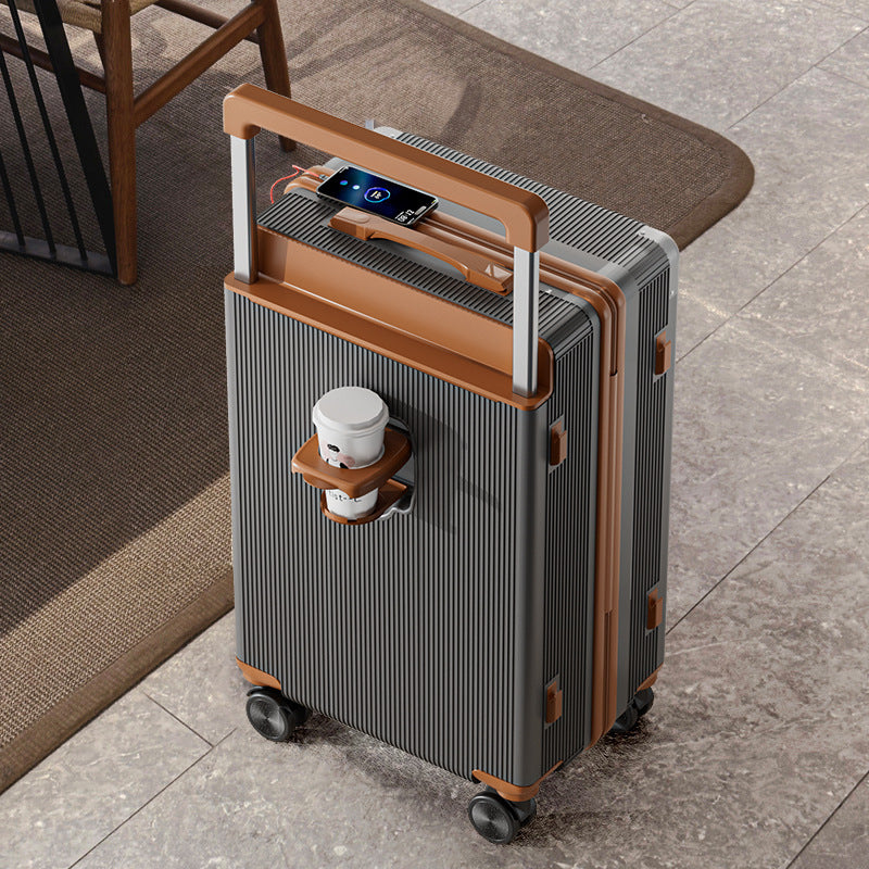 Carry-on luggage with silent spinner wheels and a combination lock – 20-inch and 24-inch sizes