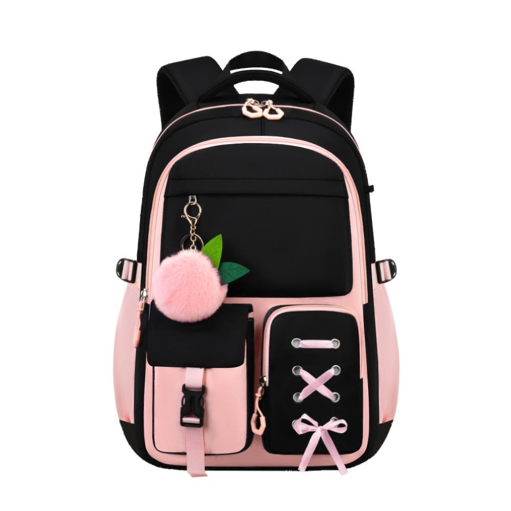 Oxford cloth backpack 3-piece set with 20-35L capacity for school