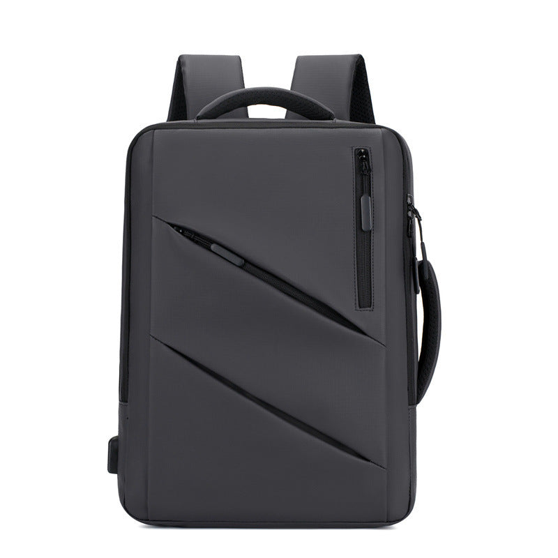 Large-capacity student backpack with laptop storage and cushioned straps