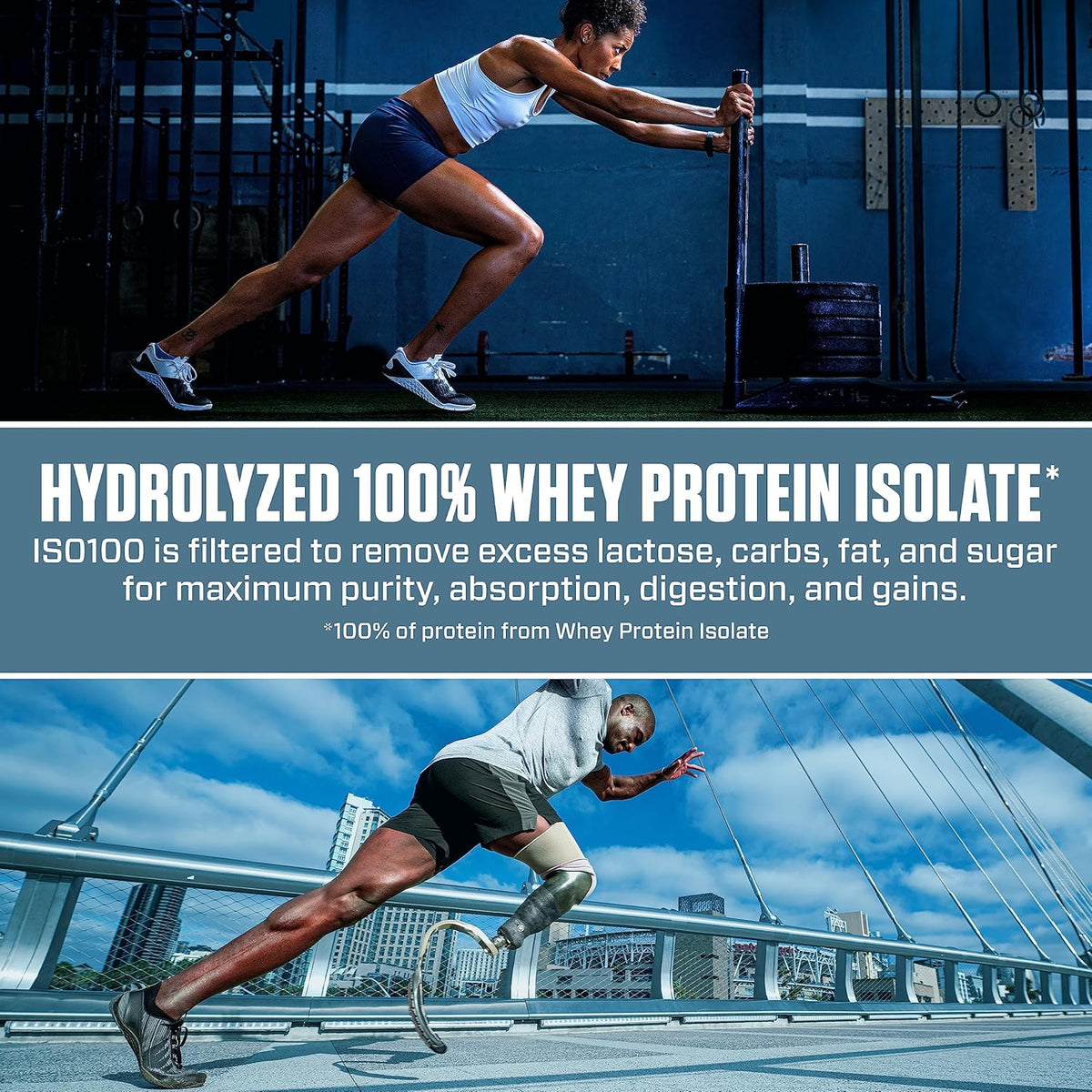 ISO100 Hydrolyzed Whey Protein Isolate Powder 76 Servings