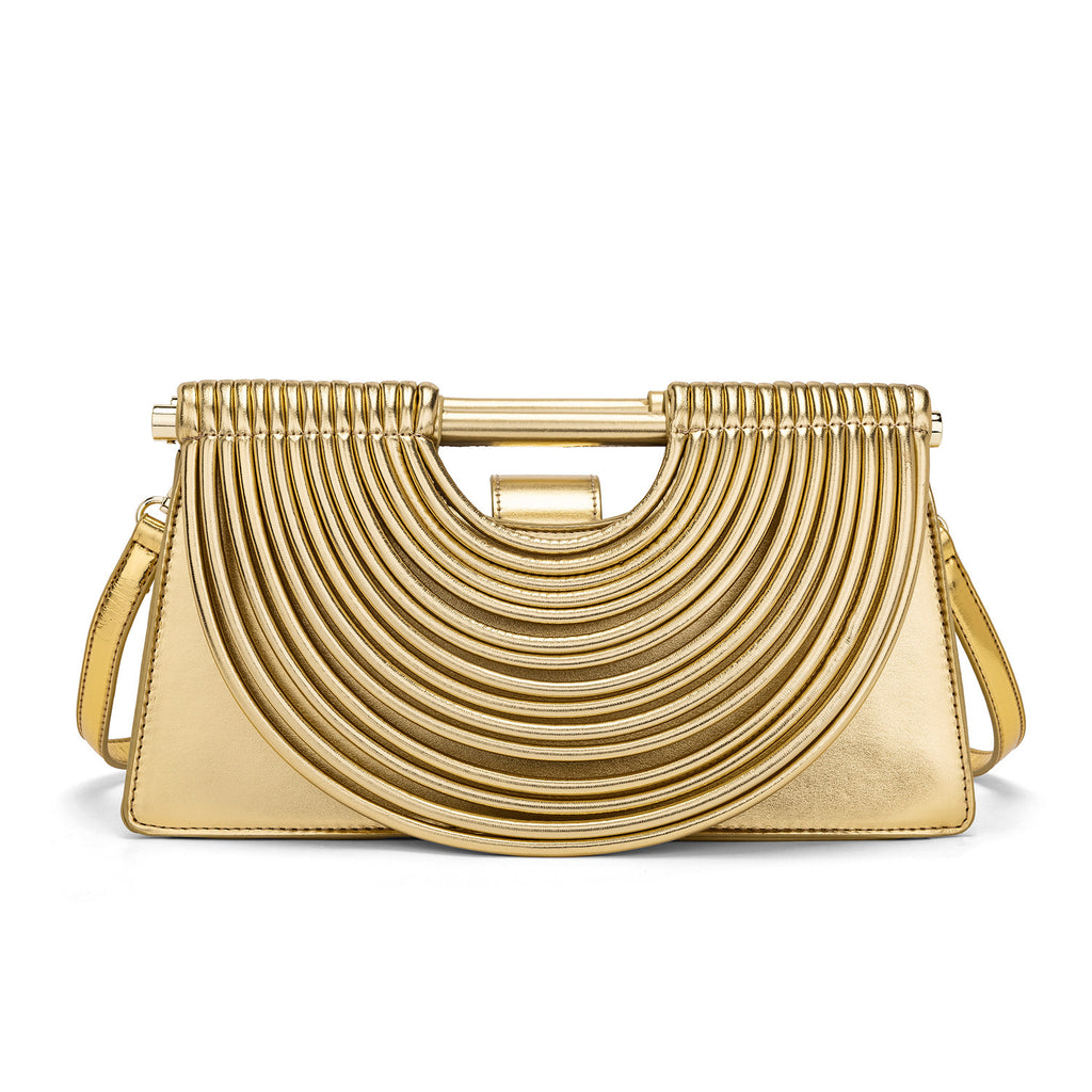 Woven top-handle tote bag with knotted handle – vegan leather in 14 colors