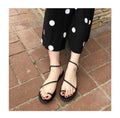 Women’s thin-strap flat sandals with an open toe for everyday summer wear