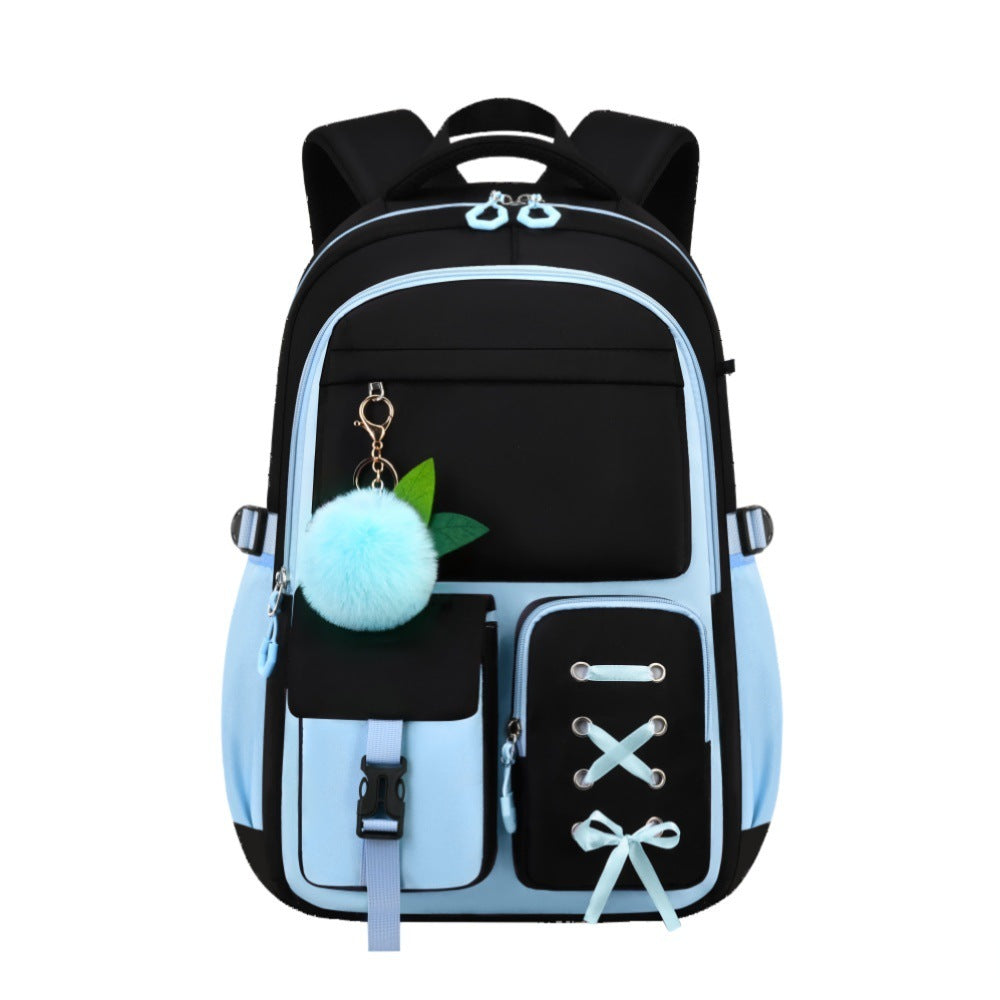 Oxford cloth backpack 3-piece set with 20-35L capacity for school