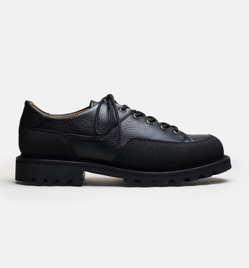 Men’s outdoor derby shoes – casual hiking shoes with chunky heel
