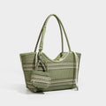 PU leather bucket bag with zippered compartments – single-shoulder tote for daily wear