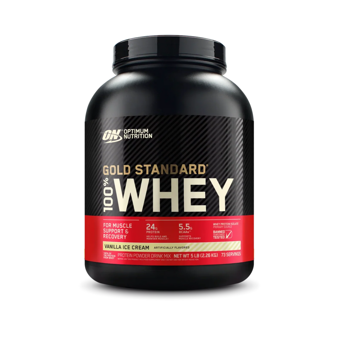 Optimum Nutrition Whey Gold Standard 100% Whey Protein Powder 5lb (2.26kg)