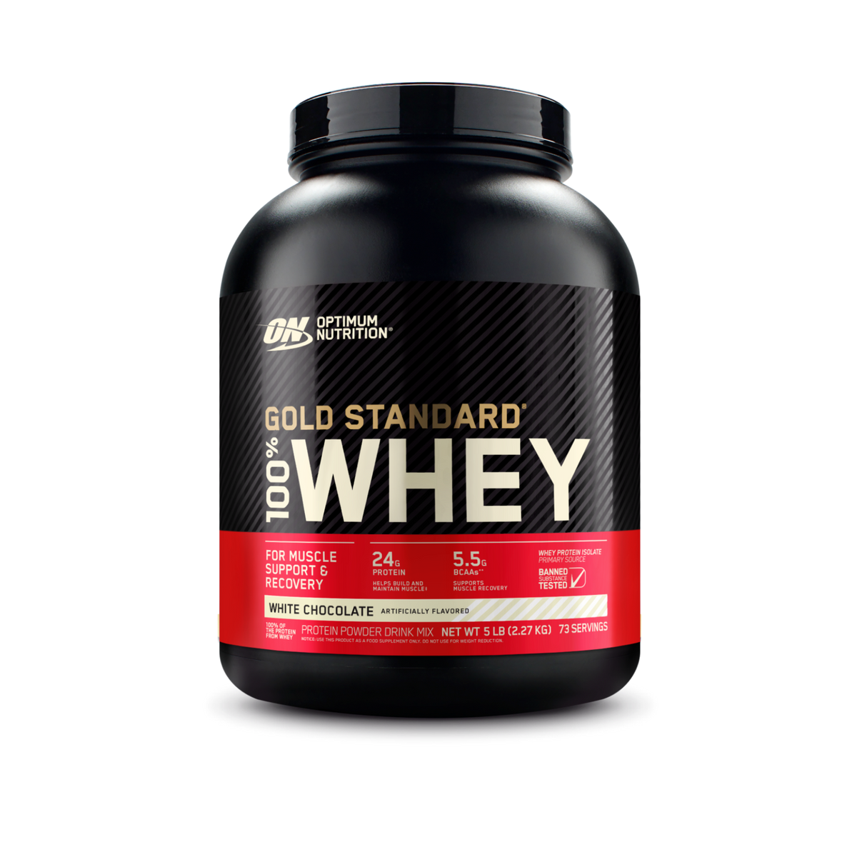 Optimum Nutrition Whey Gold Standard 100% Whey Protein Powder 5lb (2.26kg)