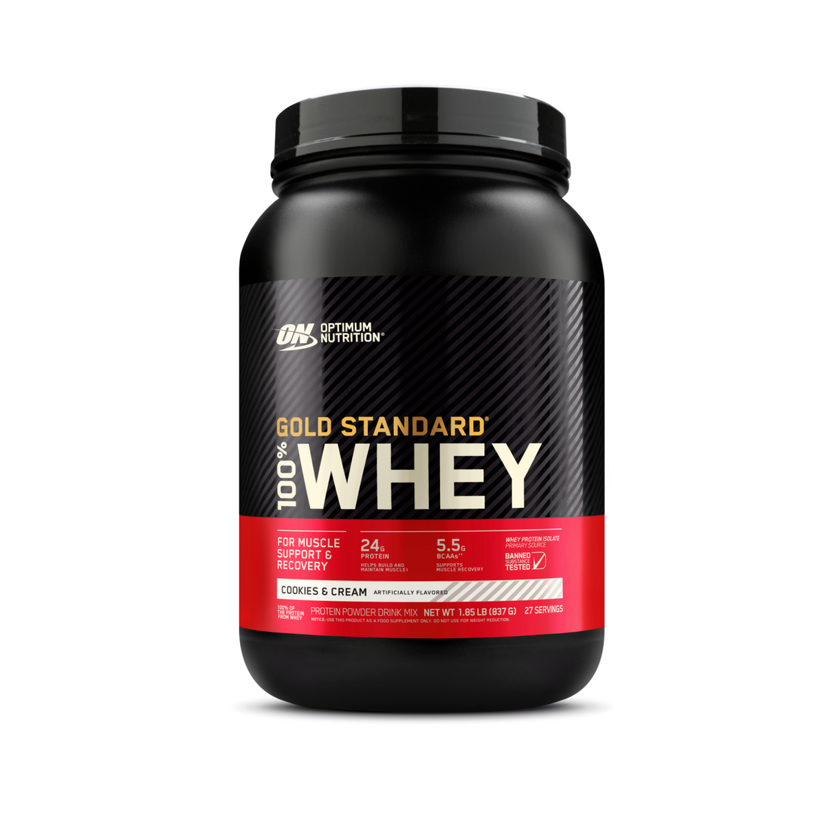 Optimum Nutrition Whey Gold Standard 100% Whey Protein Powder 5lb (2.26kg)