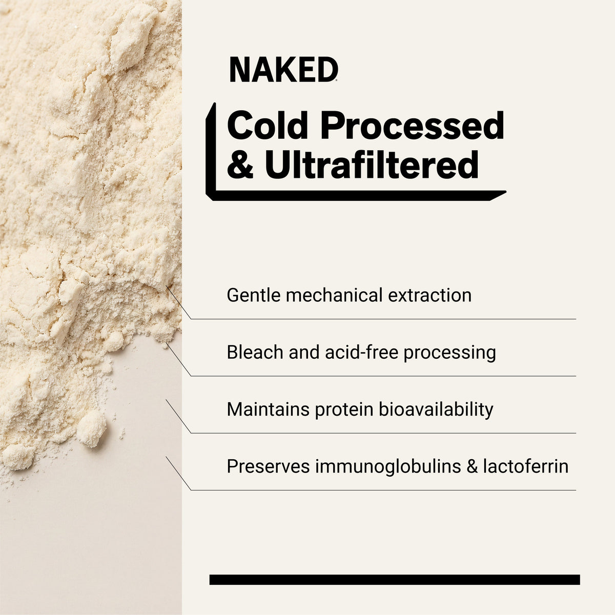 NAKED Whey Unflavored 5LB - product image 4